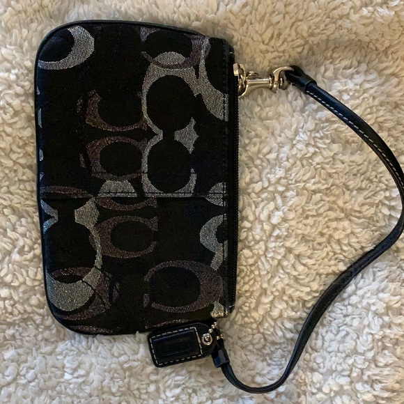 Coach wristlet card/coin purse.